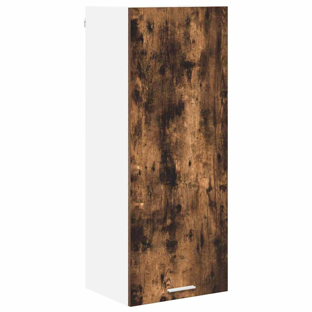 vidaXL Hanging Cabinet Smoked Oak 40 x 31 x 100 cm Engineered Wood 2