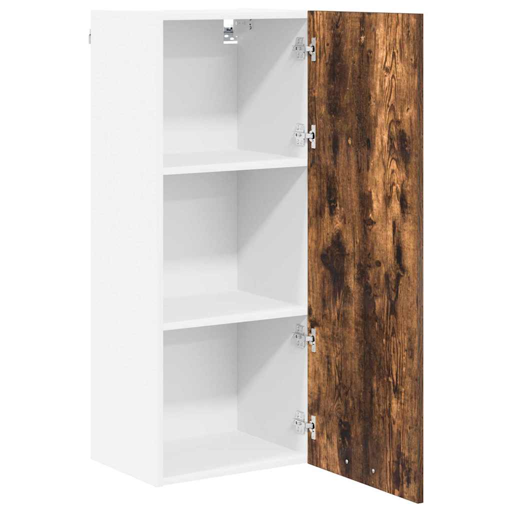 vidaXL Hanging Cabinet Smoked Oak 40 x 31 x 100 cm Engineered Wood 5