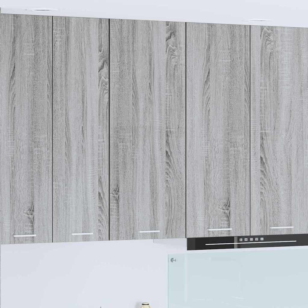 vidaXL Hanging Cabinet Grey Sonoma 40 x 31 x 100 cm Engineered Wood 1
