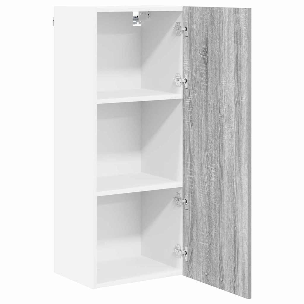 vidaXL Hanging Cabinet Grey Sonoma 40 x 31 x 100 cm Engineered Wood 5