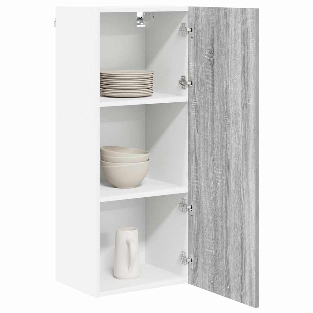 vidaXL Hanging Cabinet Grey Sonoma 40 x 31 x 100 cm Engineered Wood 3