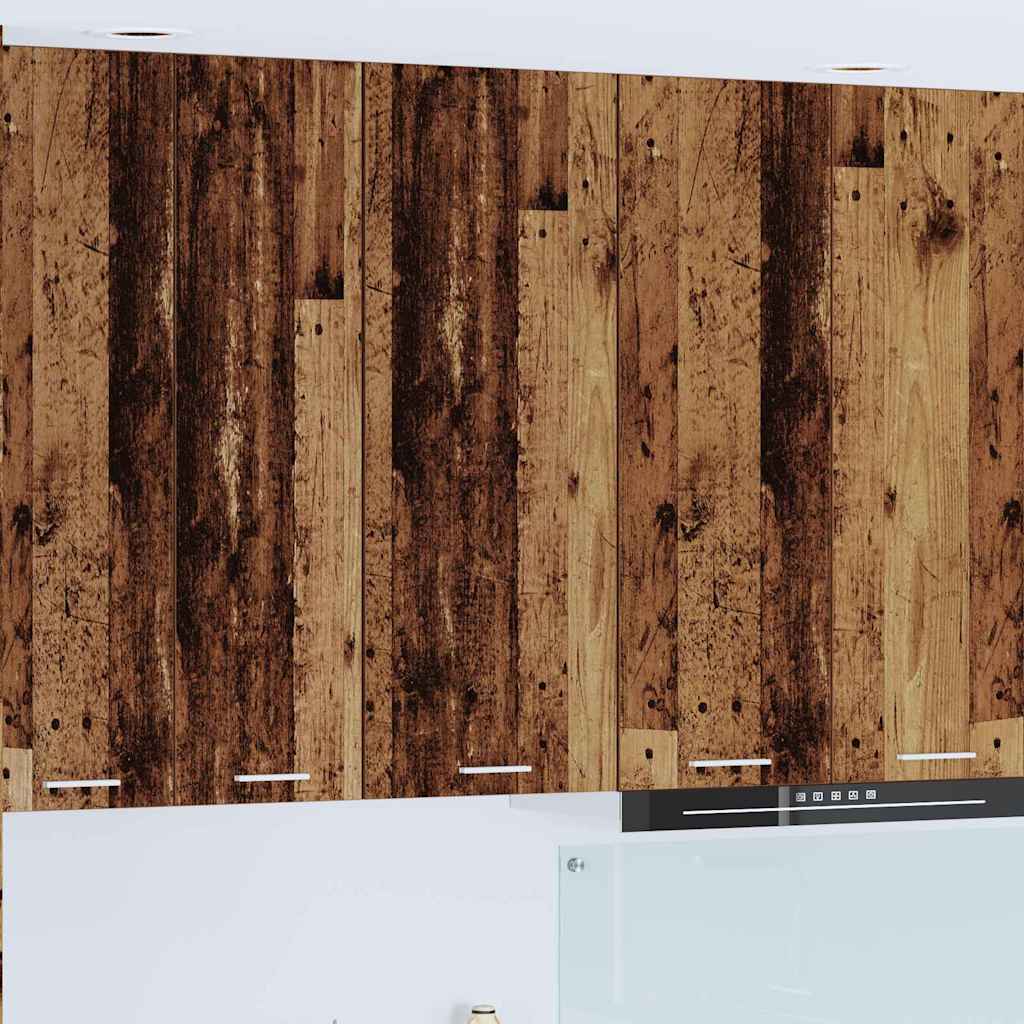 vidaXL Hanging Cabinet Old Wood 40 x 31 x 100 cm Engineered Wood 1