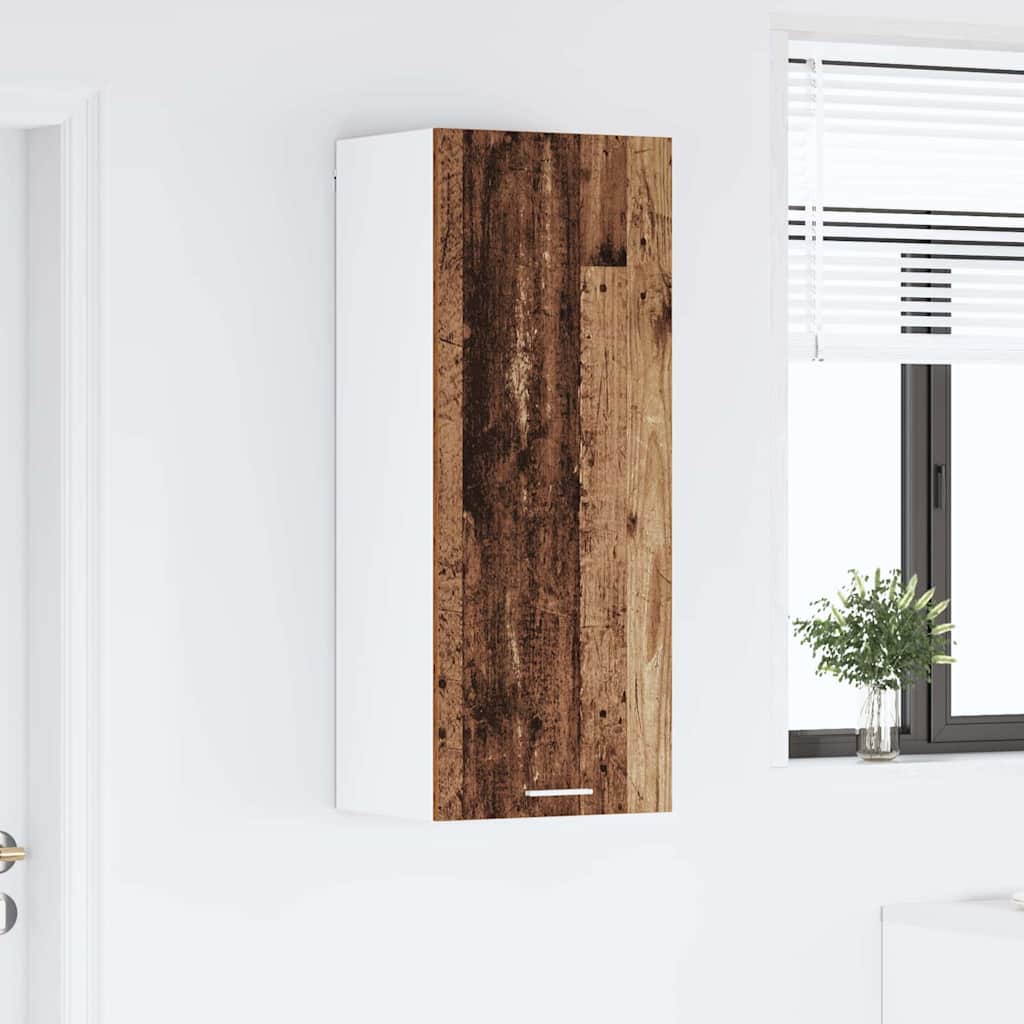 vidaXL Hanging Cabinet Old Wood 40 x 31 x 100 cm Engineered Wood 4