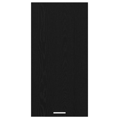 vidaXL Hanging Cabinet Black Oak and White 50 x 31 x 100 cm 6
