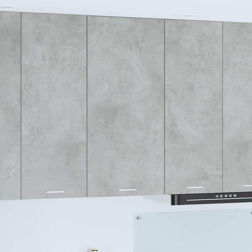 vidaXL Hanging Cabinet Concrete Grey and White 50 x 31 x 100 cm 1