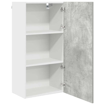 vidaXL Hanging Cabinet Concrete Grey and White 50 x 31 x 100 cm 5