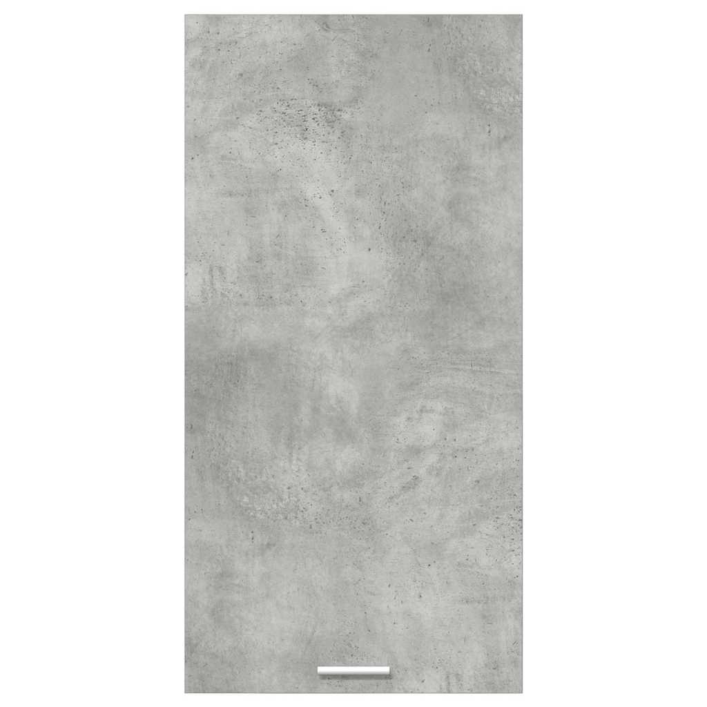 vidaXL Hanging Cabinet Concrete Grey and White 50 x 31 x 100 cm 6