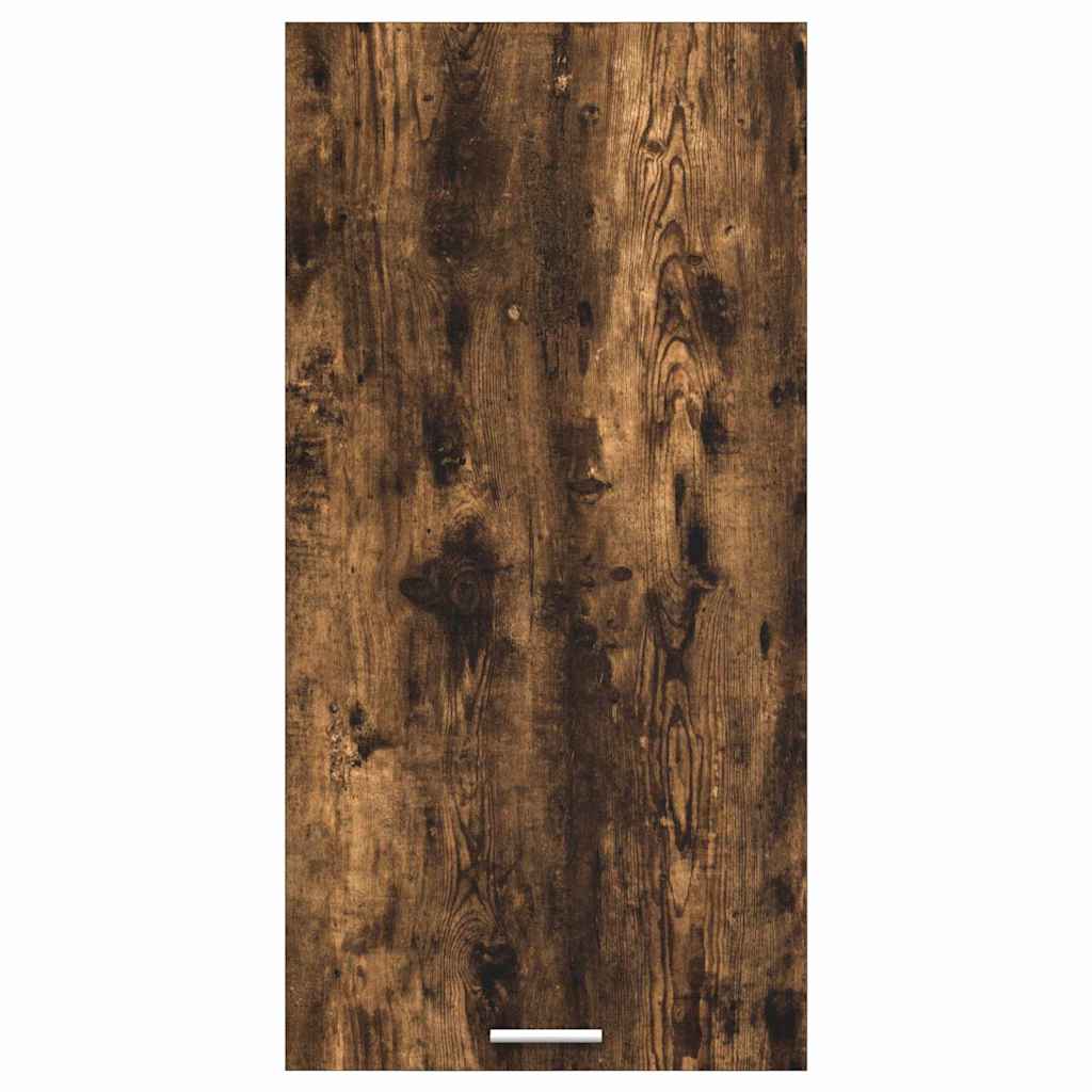 vidaXL Hanging Cabinet Smoked Oak and White 50 x 31 x 100 cm 6