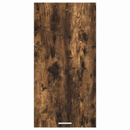 vidaXL Hanging Cabinet Smoked Oak and White 50 x 31 x 100 cm 6