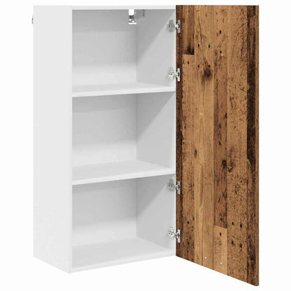 vidaXL Hanging Cabinet Old Wood and White 50 x 31 x 100 cm 5