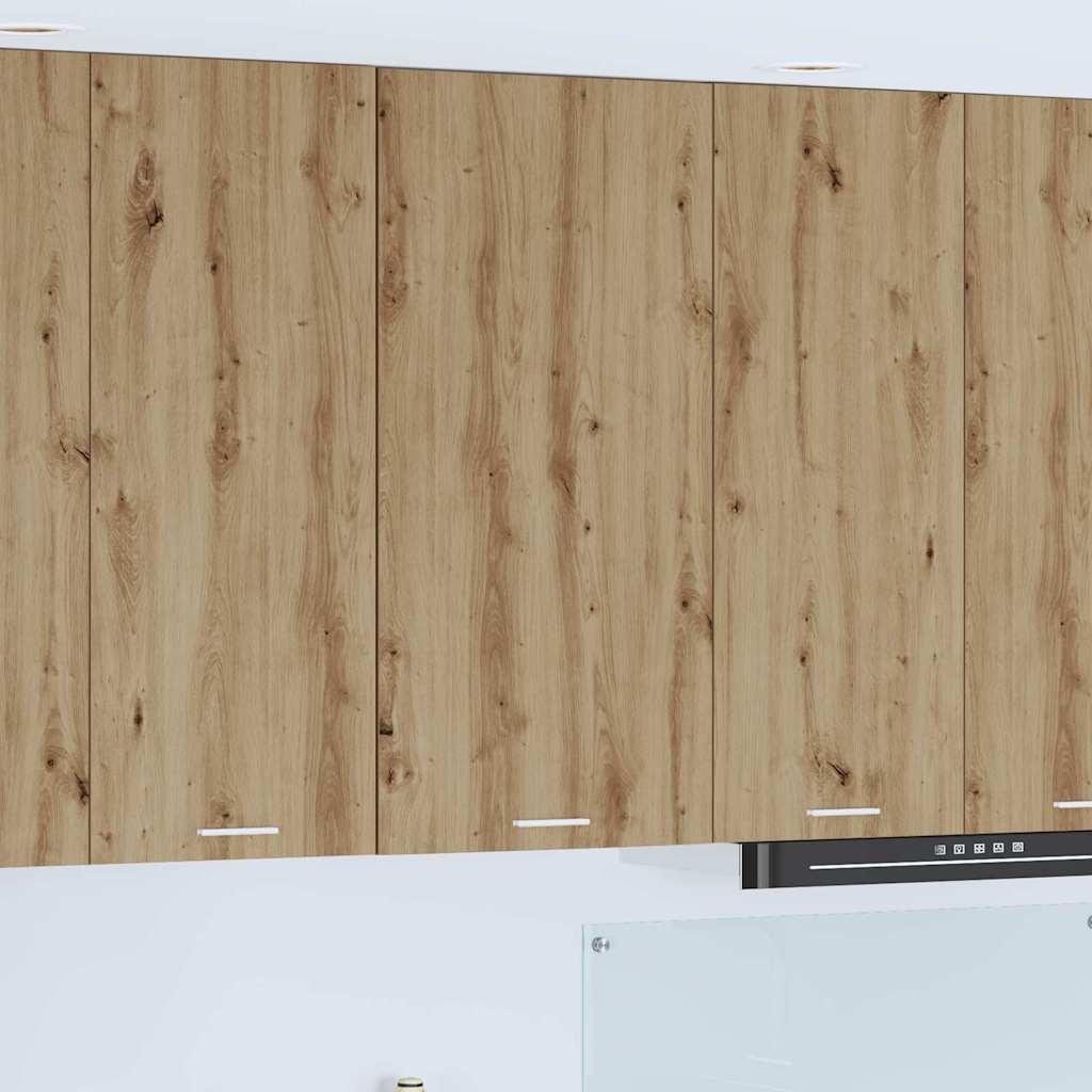 vidaXL Hanging Cabinet Artisan Oak and White 50 x 31 x 100 cm 1