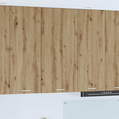 vidaXL Hanging Cabinet Artisan Oak and White 50 x 31 x 100 cm 1