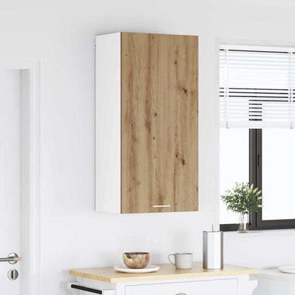 vidaXL Hanging Cabinet Artisan Oak and White 50 x 31 x 100 cm 4