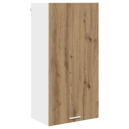 vidaXL Hanging Cabinet Artisan Oak and White 50 x 31 x 100 cm 2