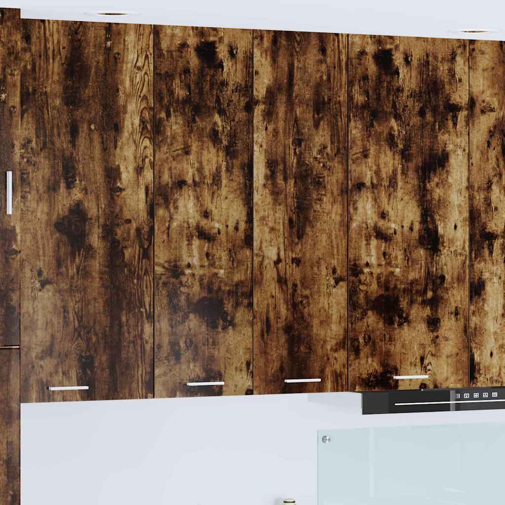vidaXL Hanging Cabinet Smoked Oak 60 x 31 x 100 cm Engineered Wood 1