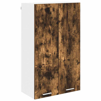 vidaXL Hanging Cabinet Smoked Oak 60 x 31 x 100 cm Engineered Wood 2