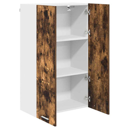 vidaXL Hanging Cabinet Smoked Oak 60 x 31 x 100 cm Engineered Wood 5