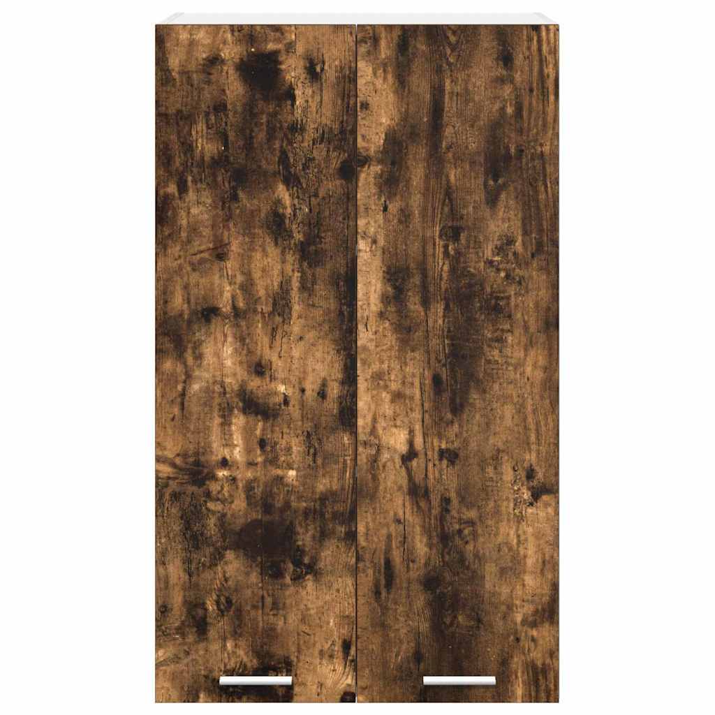 vidaXL Hanging Cabinet Smoked Oak 60 x 31 x 100 cm Engineered Wood 6