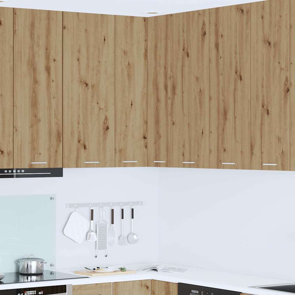 vidaXL Hanging Glass Cabinet "Lyon" 40x31x60 cm Artisan Oak
