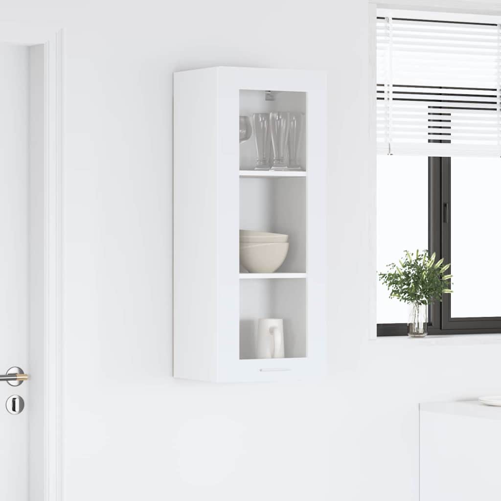 vidaXL Hanging Cabinet White 40 x 31 x 100 cm Engineered Wood 4