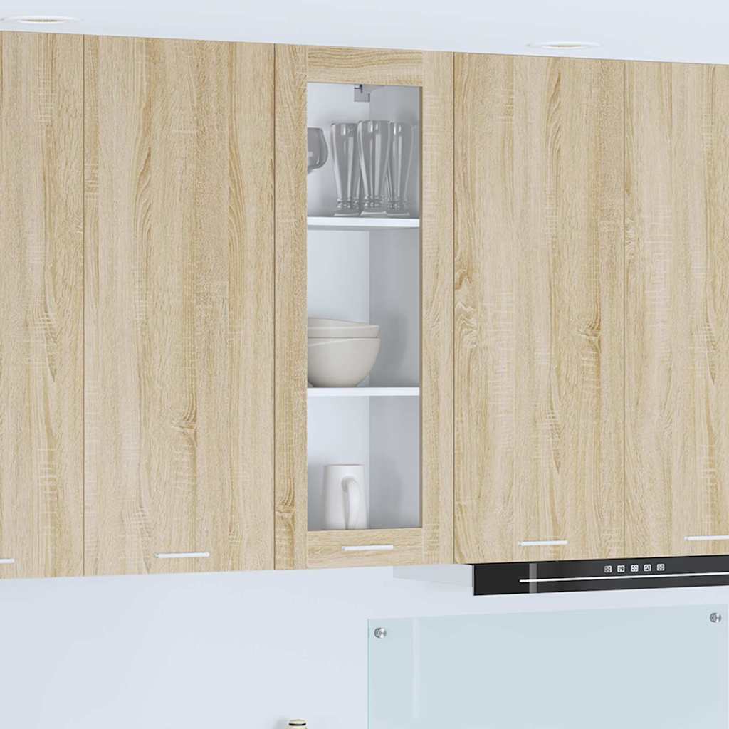 vidaXL Hanging Cabinet Sonoma Oak 40 x 31 x 100 cm Engineered Wood 1