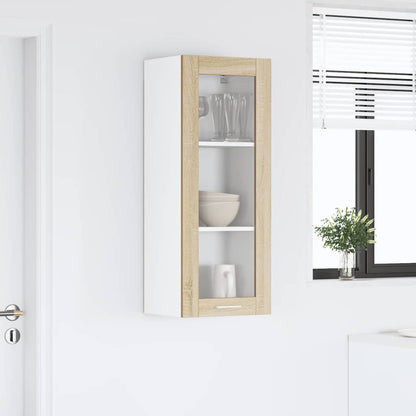 vidaXL Hanging Cabinet Sonoma Oak 40 x 31 x 100 cm Engineered Wood 4