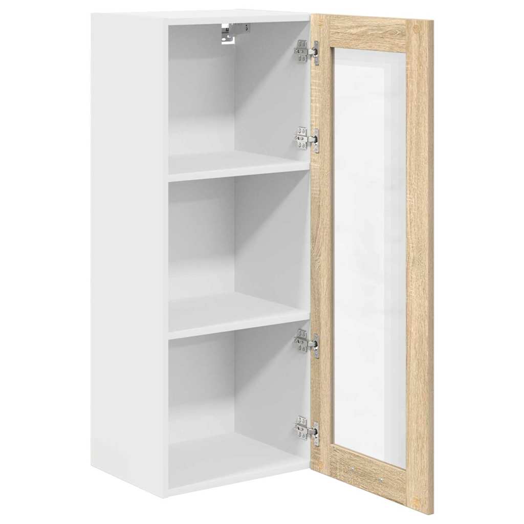 vidaXL Hanging Cabinet Sonoma Oak 40 x 31 x 100 cm Engineered Wood 5