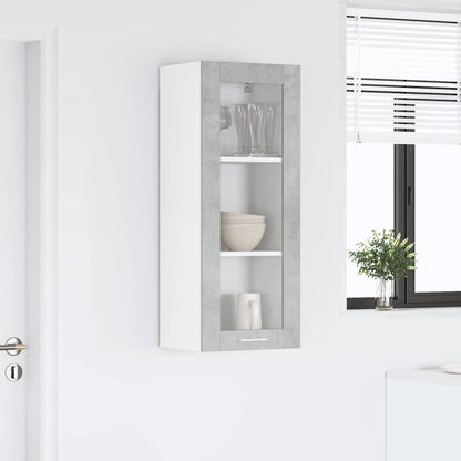 vidaXL Hanging Cabinet Concrete Grey 40 x 31 x 100 cm Engineered Wood 4
