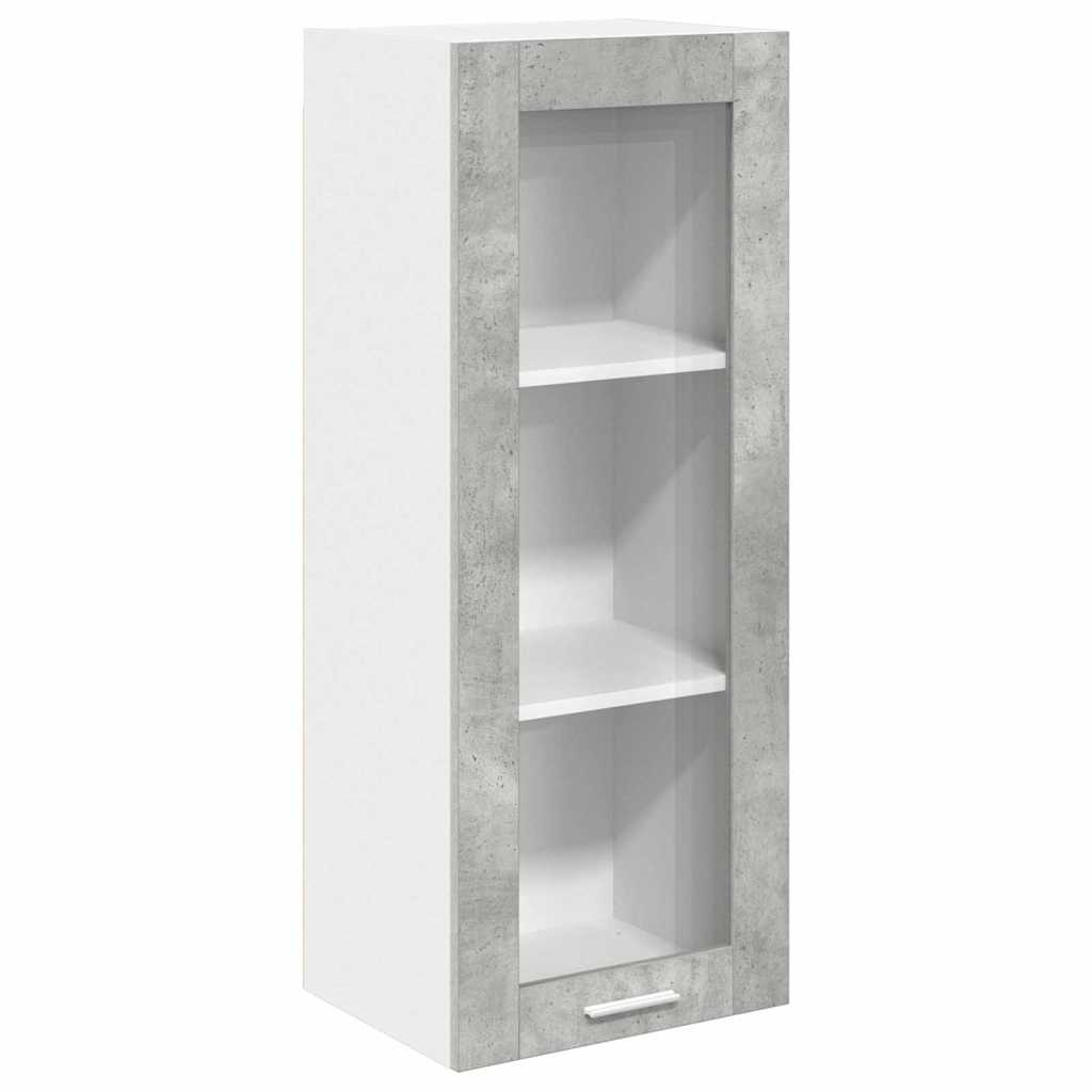 vidaXL Hanging Cabinet Concrete Grey 40 x 31 x 100 cm Engineered Wood 2