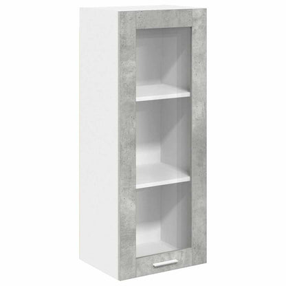 vidaXL Hanging Cabinet Concrete Grey 40 x 31 x 100 cm Engineered Wood 2