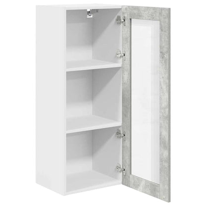 vidaXL Hanging Cabinet Concrete Grey 40 x 31 x 100 cm Engineered Wood 5