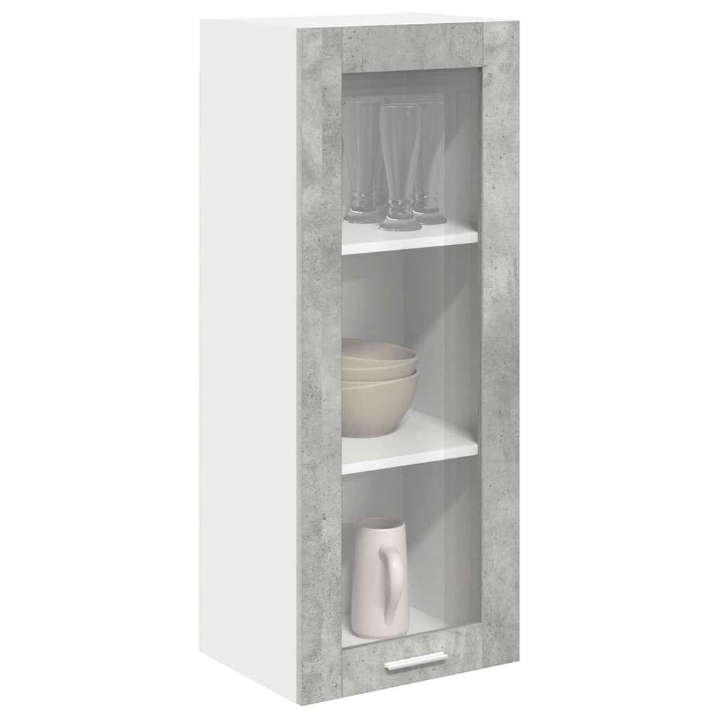 vidaXL Hanging Cabinet Concrete Grey 40 x 31 x 100 cm Engineered Wood 3