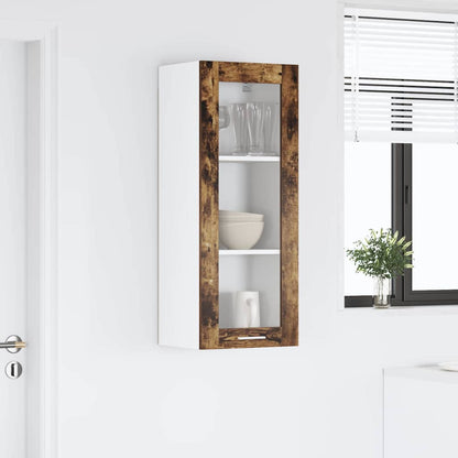 vidaXL Hanging Cabinet Smoked Oak 40 x 31 x 100 cm Engineered Wood 4