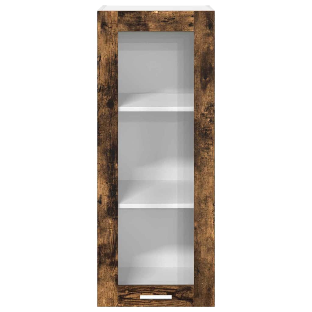 vidaXL Hanging Cabinet Smoked Oak 40 x 31 x 100 cm Engineered Wood 6