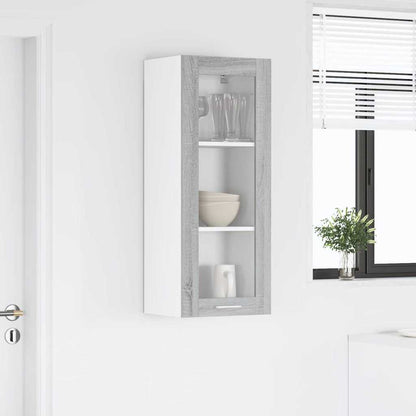 vidaXL Hanging Cabinet Grey Sonoma 40 x 31 x 100 cm Engineered Wood 4