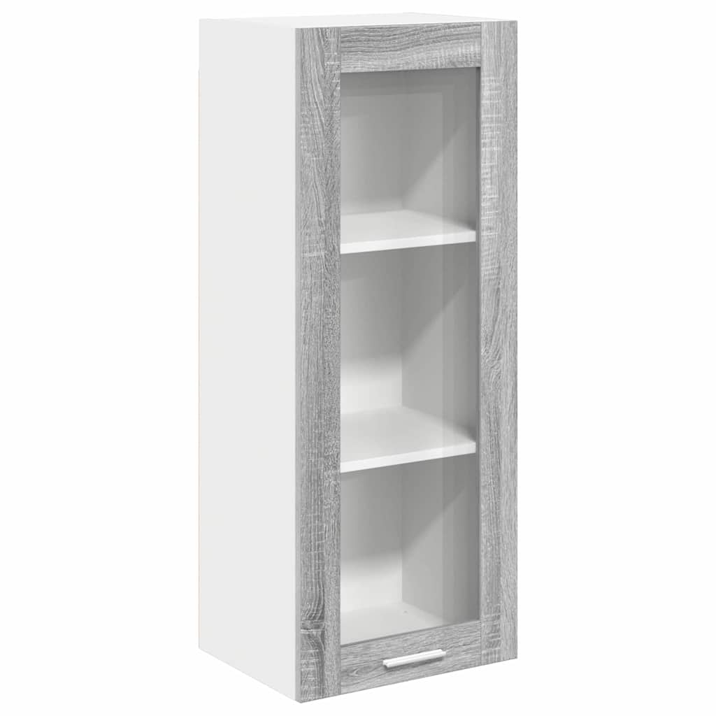 vidaXL Hanging Cabinet Grey Sonoma 40 x 31 x 100 cm Engineered Wood 2