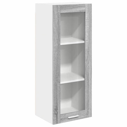vidaXL Hanging Cabinet Grey Sonoma 40 x 31 x 100 cm Engineered Wood 2