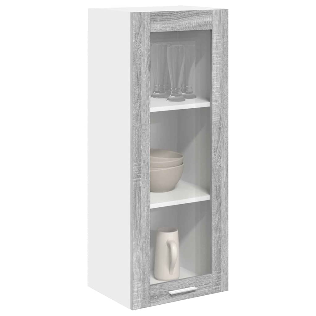 vidaXL Hanging Cabinet Grey Sonoma 40 x 31 x 100 cm Engineered Wood 3