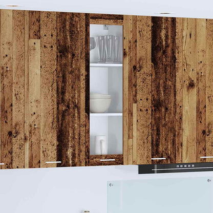 vidaXL Hanging Cabinet Old Wood 40 x 31 x 100 cm Engineered Wood 1