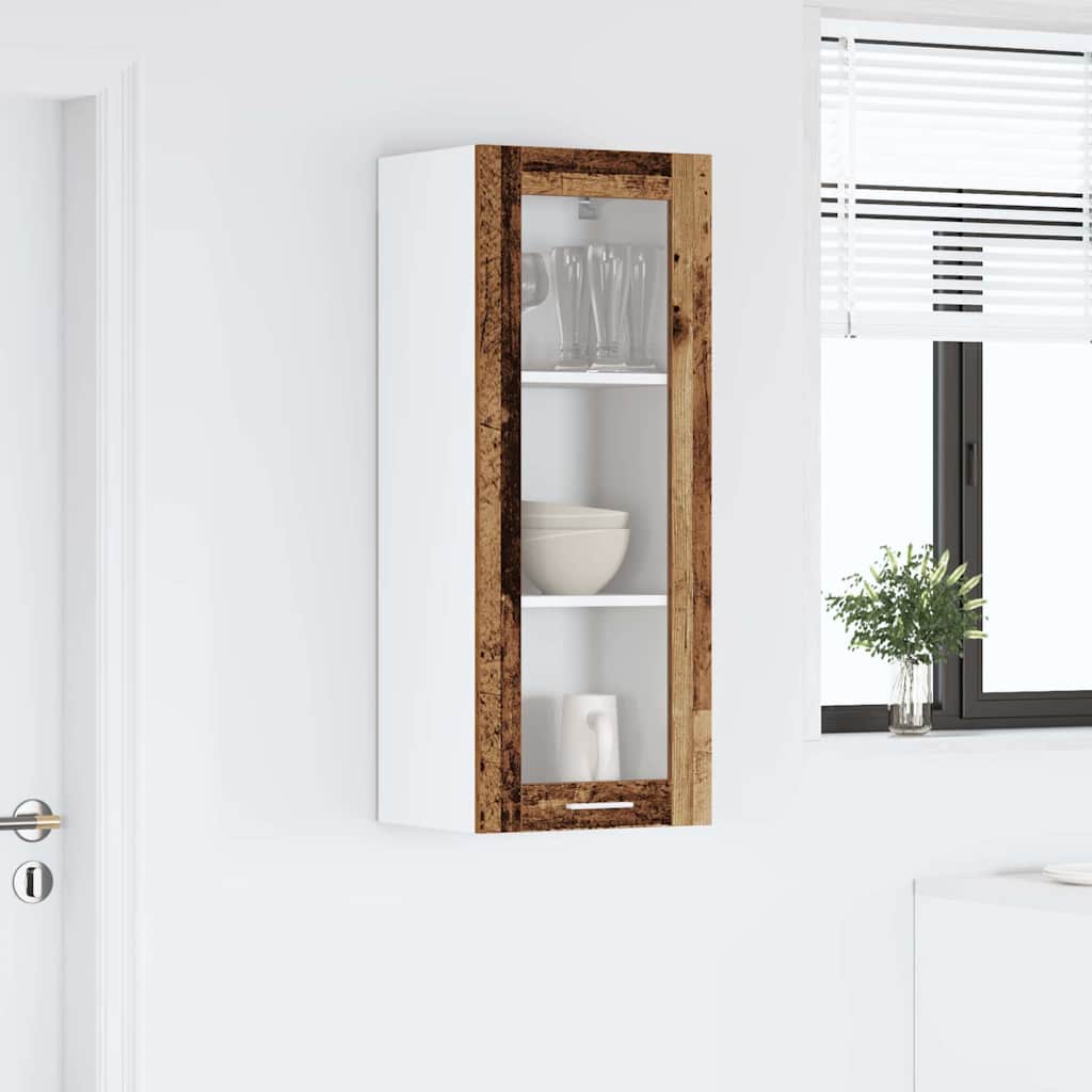 vidaXL Hanging Cabinet Old Wood 40 x 31 x 100 cm Engineered Wood 4