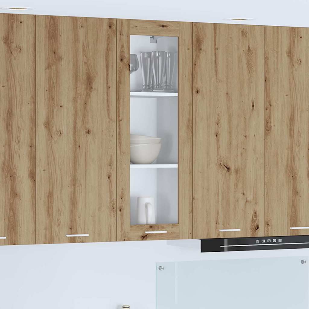 vidaXL Hanging Cabinet Artisan Oak 40 x 31 x 100 cm Engineered Wood 1