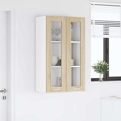 vidaXL Hanging Cabinet Sonoma Oak 60 x 31 x 100 cm Engineered Wood 4