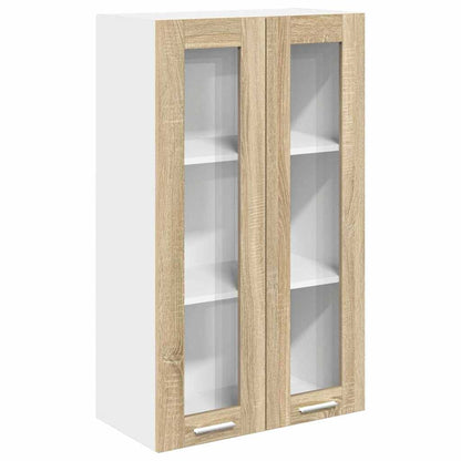 vidaXL Hanging Cabinet Sonoma Oak 60 x 31 x 100 cm Engineered Wood 2