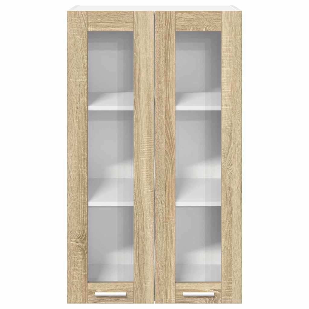 vidaXL Hanging Cabinet Sonoma Oak 60 x 31 x 100 cm Engineered Wood 6