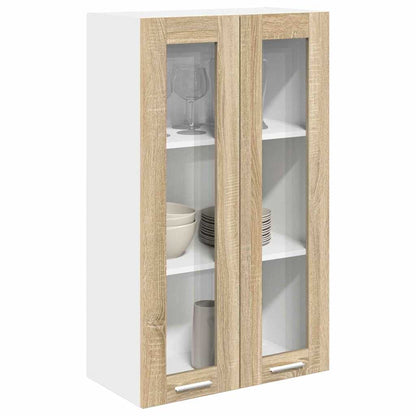 vidaXL Hanging Cabinet Sonoma Oak 60 x 31 x 100 cm Engineered Wood 3