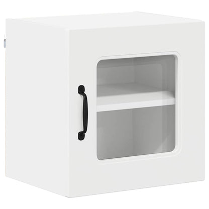 vidaXL Dishwasher Panel with 1 Glass Door KALMAR 2 pcs White 5