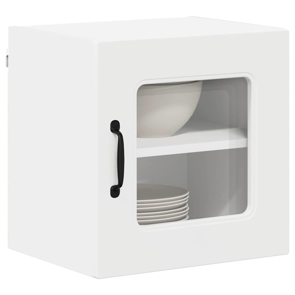 vidaXL Dishwasher Panel with 1 Glass Door KALMAR 2 pcs White 3