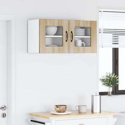 vidaXL Dishwasher Panel Kalmar 2 pcs Sonoma Oak Engineered Wood 4