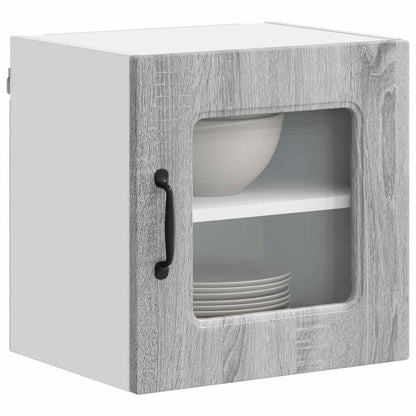 vidaXL Dishwasher Panel Kalmar 2 pcs Grey Sonoma Engineered Wood 3