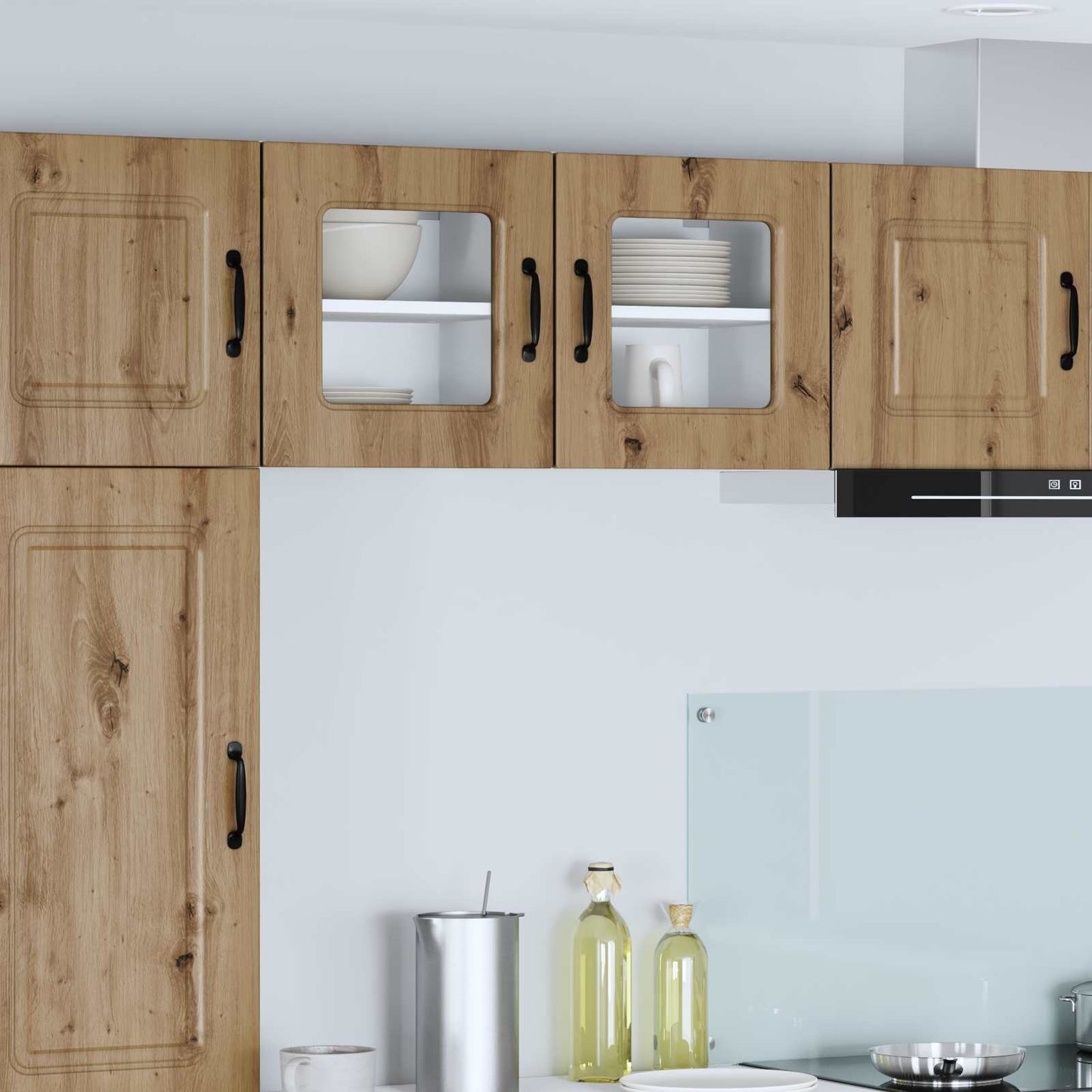 vidaXL Dishwasher Panel Kalmar 2 pcs Artisan Oak Engineered Wood 1